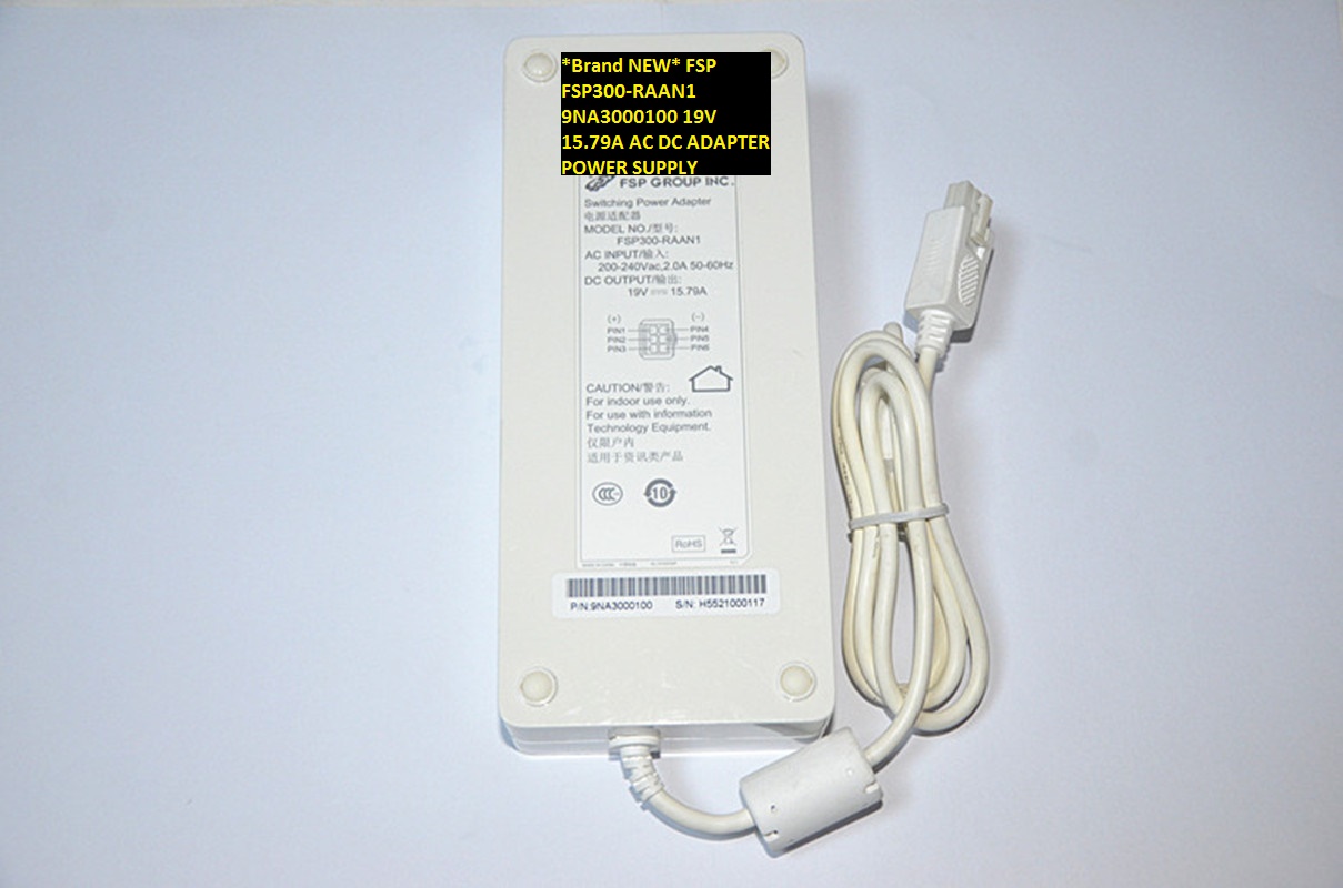 *Brand NEW* FSP FSP300-RAAN1 AC100-240V 9NA3000100 19V 15.79A AC DC ADAPTER POWER SUPPLY - Click Image to Close